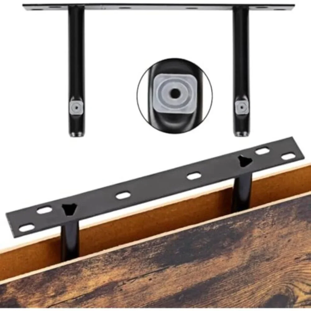 New Set of 4 Rustic Wood 15.8Inch Floating Wall Shelves for Home Decor